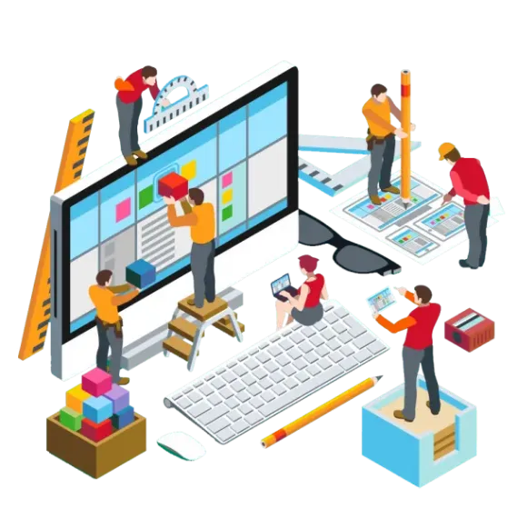 Witqualis's staff augmentation team collaborating on a new web development project.