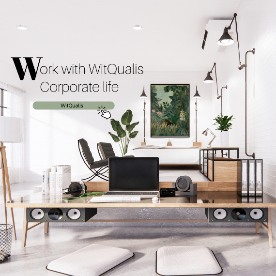 Young woman working diligently on a laptop